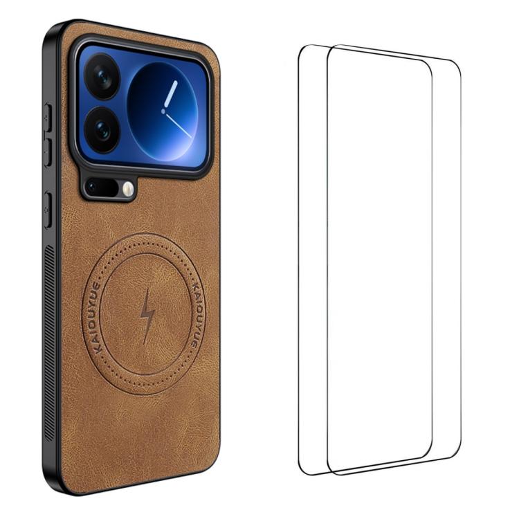 For Xiaomi 17 Pro Max WANLONFENG Nappa Texture Magnetic Phone Case with 2pcs Screen Films(Brown)
For Xiaomi 17 Pro Max WANLONFENG Nappa Texture Magnetic Phone Case with 2pcs Screen Films(Brown)