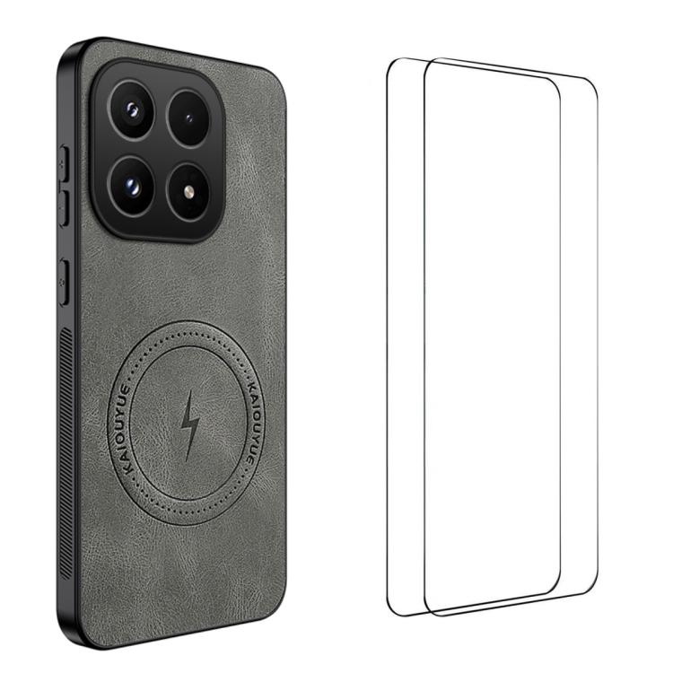 For Xiaomi 17 WANLONFENG Nappa Texture Magnetic Phone Case with 2pcs Screen Films(Grey)
For Xiaomi 17 WANLONFENG Nappa Texture Magnetic Phone Case with 2pcs Screen Films(Grey)