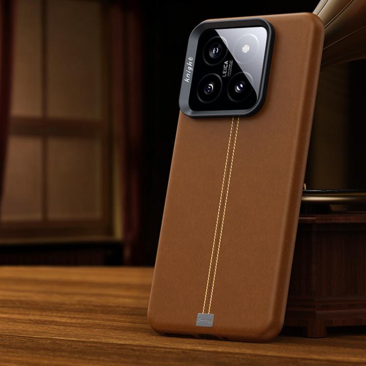 For Xiaomi 14 Pro Jazz Series Retro Vegan Leather Textured Metal Frame Magnetic Phone Case(Brown)
For Xiaomi 14 Pro Jazz Series Retro Vegan Leather Textured Metal Frame Magnetic Phone Case(Brown)