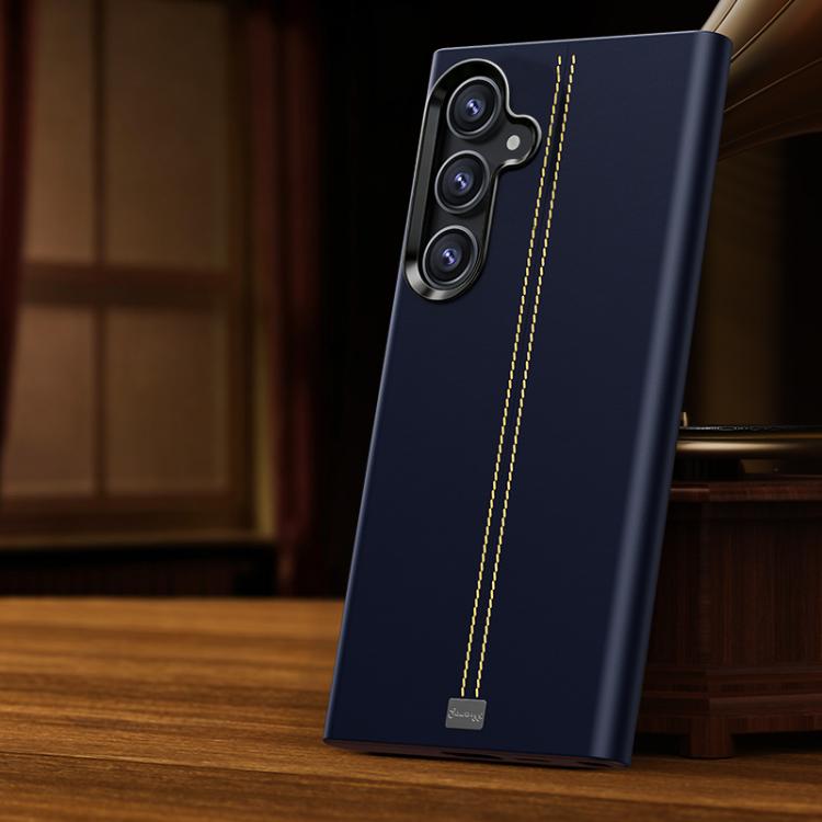 For Samsung Galaxy S26+ 5G Jazz Series Retro Vegan Leather Textured Metal Frame Magnetic Phone Case(Dark Blue)
For Samsung Galaxy S26+ 5G Jazz Series Retro Vegan Leather Textured Metal Frame Magnetic Phone Case(Dark Blue)