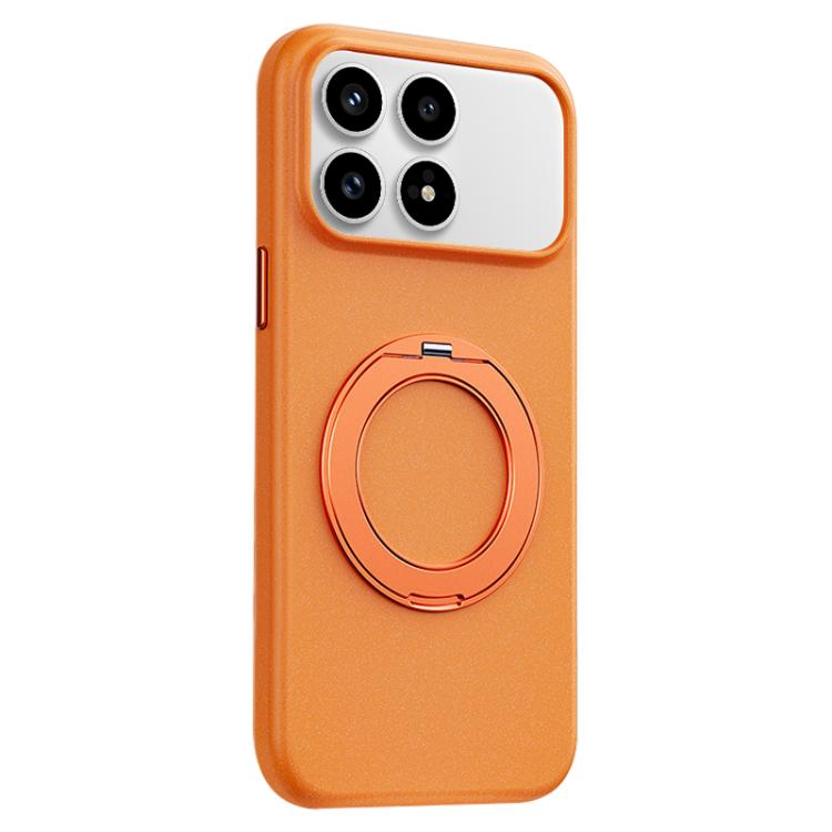 For Redmi K90 Boundless Series Rock Sand Magnetic Phone Case with 360 Degree Rotating Alloy Stand(Orange)
For Redmi K90 Boundless Series Rock Sand Magnetic Phone Case with 360 Degree Rotating Alloy Stand(Orange)