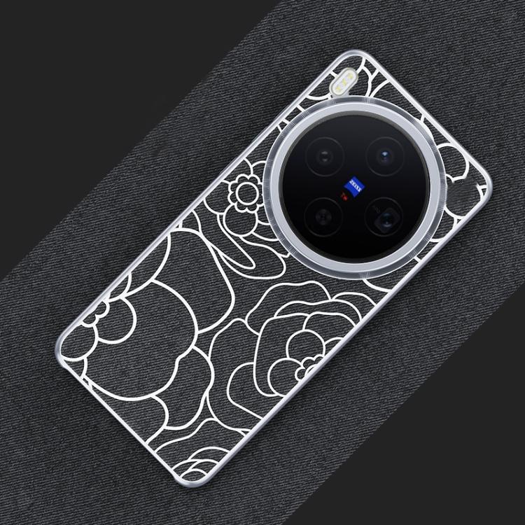 For vivo X300 Embossed Camellia Wool Linen Fabric Magnetic Three Guarantees Phone Case(Black)
For vivo X300 Embossed Camellia Wool Linen Fabric Magnetic Three Guarantees Phone Case(Black)