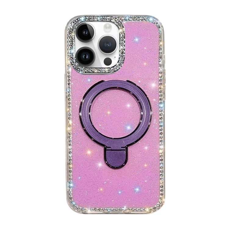 For iPhone 16 Pro Max Double-Sided IMD Rhinestone Magnetic Holder Shockproof Phone Case(Glitter Purple)
For iPhone 16 Pro Max Double-Sided IMD Rhinestone Magnetic Holder Shockproof Phone Case(Glitter Purple)