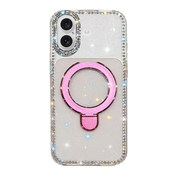 For iPhone 16 Double-Sided IMD Rhinestone Magnetic Holder Shockproof Phone Case(Transparent Glitter)
For iPhone 16 Double-Sided IMD Rhinestone Magnetic Holder Shockproof Phone Case(Transparent Glitter)