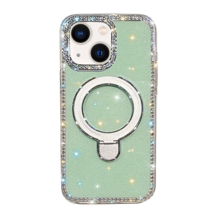 For iPhone 14 Double-Sided IMD Rhinestone Magnetic Holder Shockproof Phone Case(Glitter Green)
For iPhone 14 Double-Sided IMD Rhinestone Magnetic Holder Shockproof Phone Case(Glitter Green)