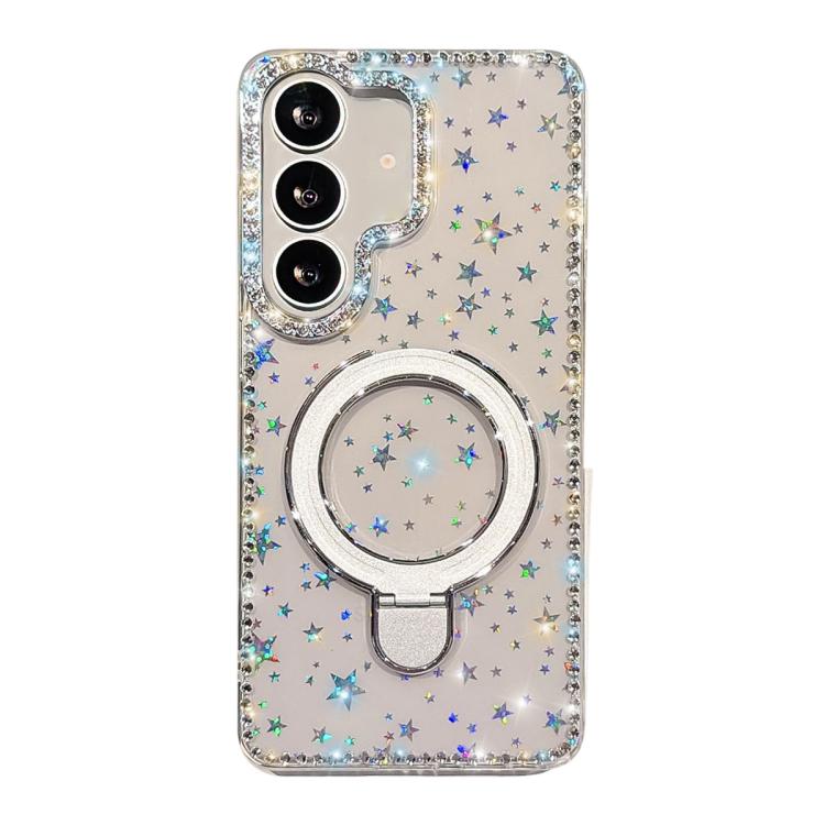 For Samsung Galaxy S25 FE 5G Double-Sided IMD Rhinestone Magnetic Holder Shockproof Phone Case(Transparent Stars)
For Samsung Galaxy S25 FE 5G Double-Sided IMD Rhinestone Magnetic Holder Shockproof Phone Case(Transparent Stars)