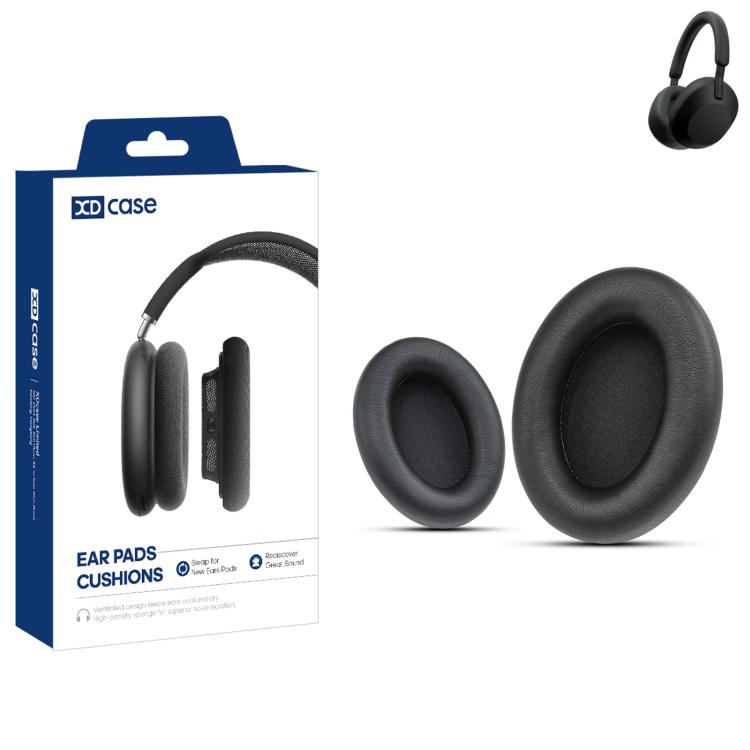 For Sony WH-1000XM5 XDcase 1 Pair Protein Leather Headset Replacement Ear Pads with Prying Tool(Black)
For Sony WH-1000XM5 XDcase 1 Pair Protein Leather Headset Replacement Ear Pads with Prying Tool(Black)