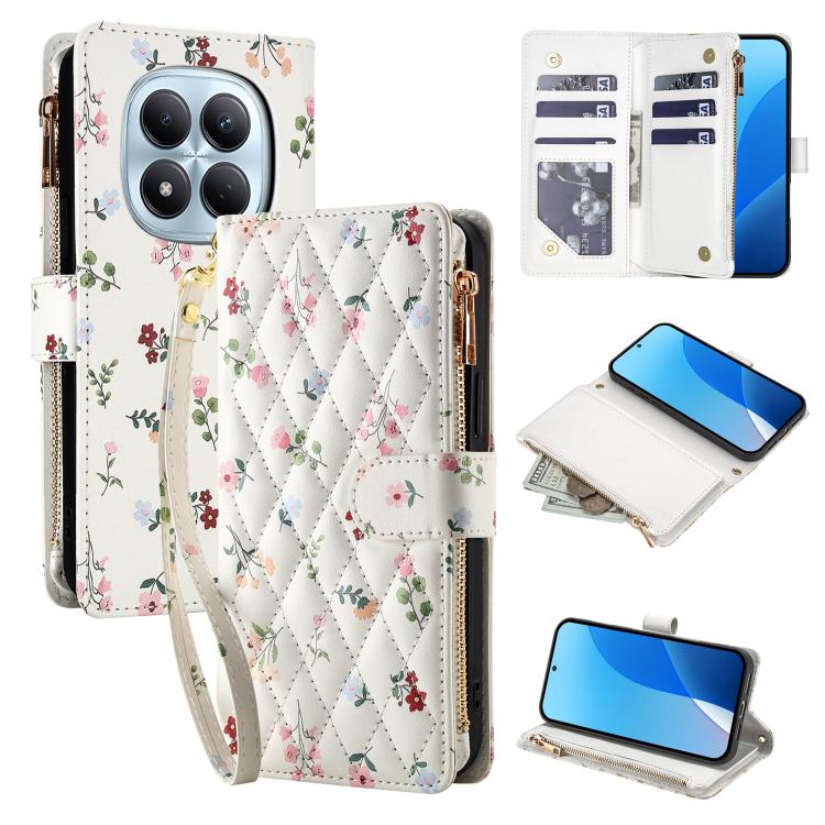 For Redmi Note 15 Pro 4G Global 163.2mm Flower Pattern Zipper Wallet Vegan Leather Phone Case with Lanyard(Pink Flowers)
For Redmi Note 15 Pro 4G Global 163.2mm Flower Pattern Zipper Wallet Vegan Leather Phone Case with Lanyard(Pink Flowers)