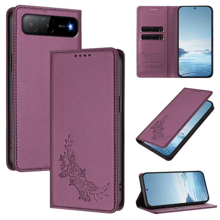 For Tecno Spark Go 5G 2025 / 40 5G Peony Embossed Magnetic RFID Vegan Leather Phone Case(Violet Purple)
For Tecno Spark Go 5G 2025 / 40 5G Peony Embossed Magnetic RFID Vegan Leather Phone Case(Violet Purple)
