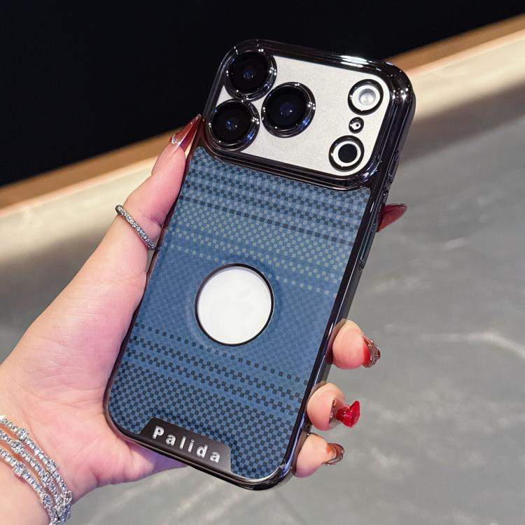 For iPhone 17 Pro Palida Electroplated Kevlar Texture Shockproof Phone Case(Deep Blue)
For iPhone 17 Pro Palida Electroplated Kevlar Texture Shockproof Phone Case(Deep Blue)