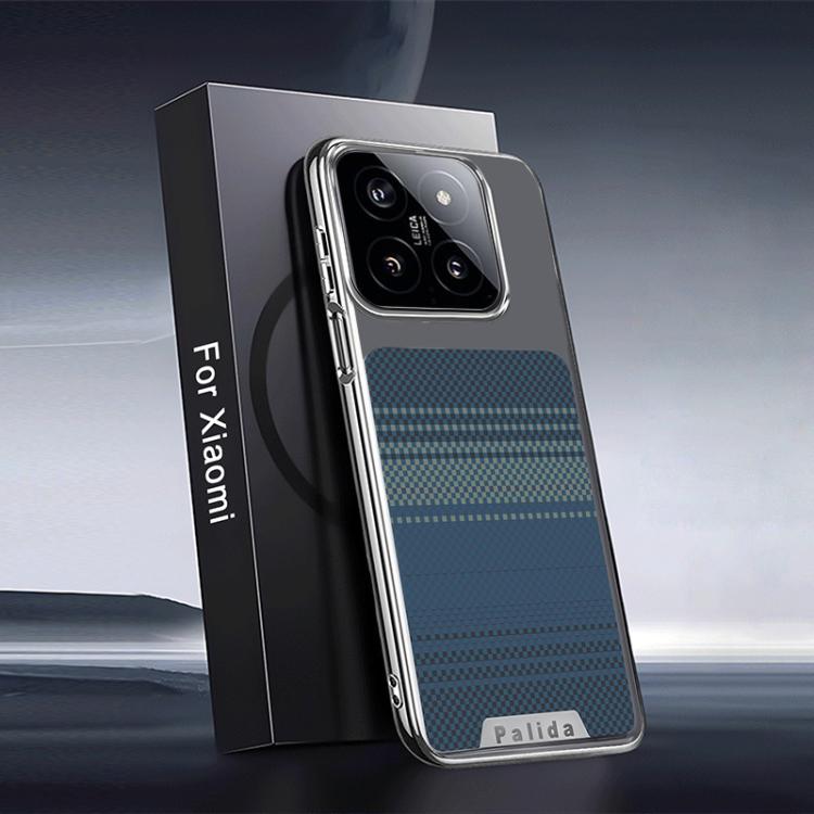 For Xiaomi 14 Palida Electroplated Kevlar Texture Shockproof Phone Case(Deep Blue)
For Xiaomi 14 Palida Electroplated Kevlar Texture Shockproof Phone Case(Deep Blue)