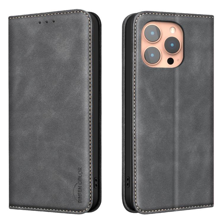 For iPhone 14 Pro Max BINFEN COLOR Calfskin Texture Magnetic RFID Vegan Leather Phone Case(Black)
For iPhone 14 Pro Max BINFEN COLOR Calfskin Texture Magnetic RFID Vegan Leather Phone Case(Black)