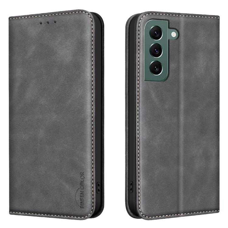 For Samsung Galaxy S22 5G BINFEN COLOR Calfskin Texture Magnetic RFID Vegan Leather Phone Case(Black)
For Samsung Galaxy S22 5G BINFEN COLOR Calfskin Texture Magnetic RFID Vegan Leather Phone Case(Black)