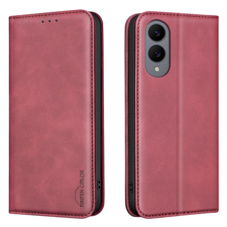 For Samsung Galaxy S25 Edge 5G BINFEN COLOR Calfskin Texture Magnetic RFID Vegan Leather Phone Case(Red)
For Samsung Galaxy S25 Edge 5G BINFEN COLOR Calfskin Texture Magnetic RFID Vegan Leather Phone Case(Red)
