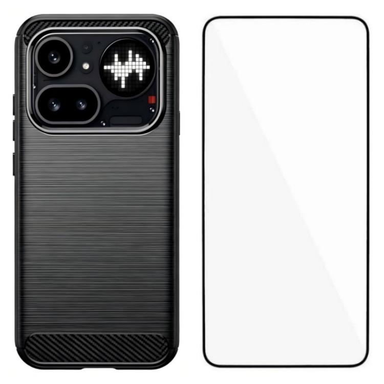 For Nothing Phone 4a Pro WANLONFENG Brushed Texture Shockproof TPU Phone Case with Screen Film(Black)
For Nothing Phone 4a Pro WANLONFENG Brushed Texture Shockproof TPU Phone Case with Screen Film(Black)