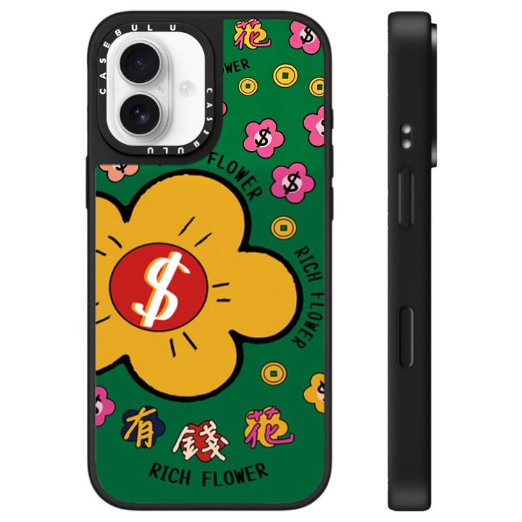 For iPhone 16 Rich Flower Series Pattern Mirror Phone Case(Money Symbols)
For iPhone 16 Rich Flower Series Pattern Mirror Phone Case(Money Symbols)