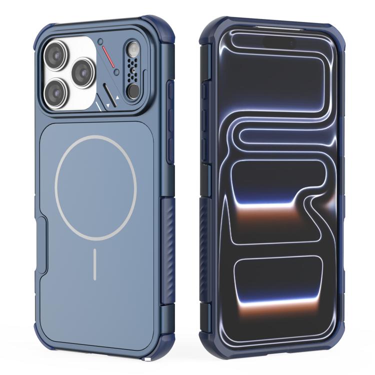 For iPhone 18 Pro / 17 Pro Heat Dissipation Air Shockproof TPU + PC Magsafe Phone Case(Blue)
For iPhone 18 Pro / 17 Pro Heat Dissipation Air Shockproof TPU + PC Magsafe Phone Case(Blue)