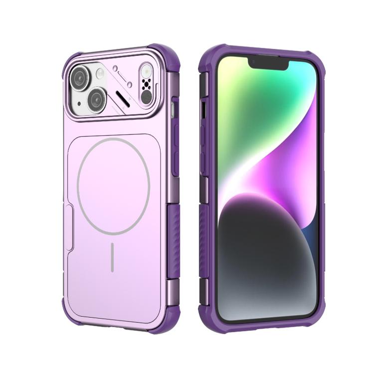 For iPhone 14 Heat Dissipation Air Shockproof TPU + PC Magsafe Phone Case(Purple)
For iPhone 14 Heat Dissipation Air Shockproof TPU + PC Magsafe Phone Case(Purple)