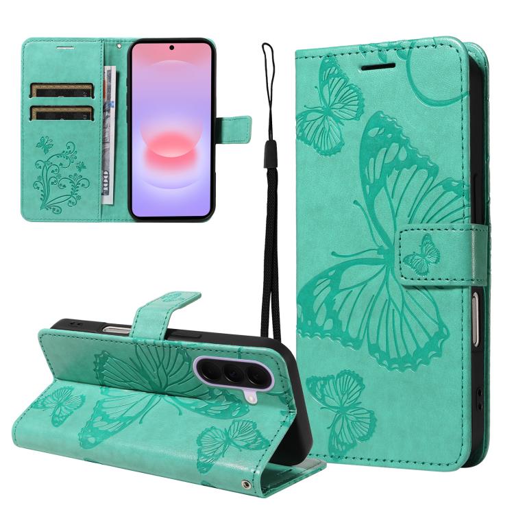 For Galaxy A27 5G 3D Butterfly Embossed Pattern Flip Leather Phone Case(Green)
For Galaxy A27 5G 3D Butterfly Embossed Pattern Flip Leather Phone Case(Green)