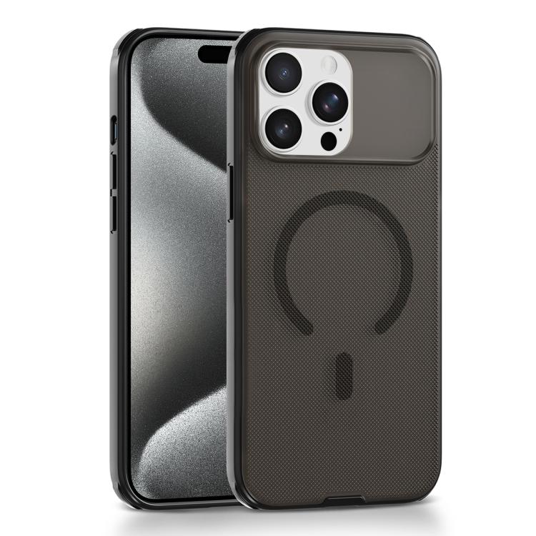 For iPhone 15 Pro Max Frosted Dot Texture Magnetic Phone Case(Black)
For iPhone 15 Pro Max Frosted Dot Texture Magnetic Phone Case(Black)
