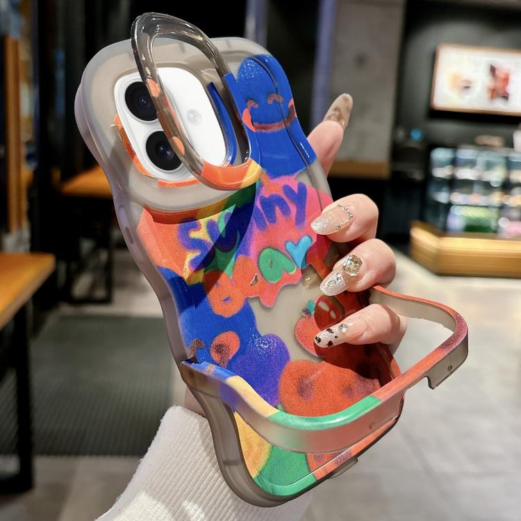 For iPhone 16 Plus Graffiti Dual Holder TPU Phone Case(Transparent Black)
For iPhone 16 Plus Graffiti Dual Holder TPU Phone Case(Transparent Black)