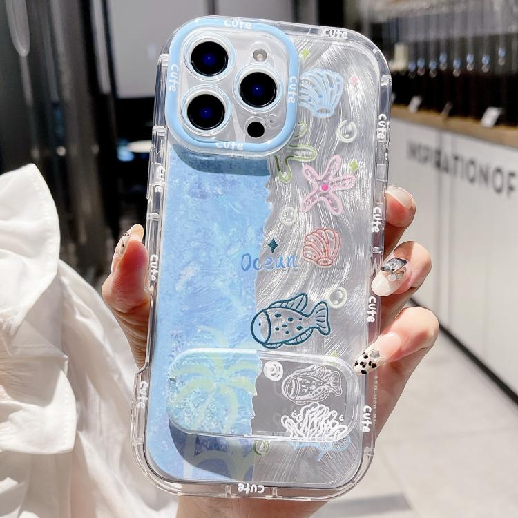 For iPhone 16 Pro Max IMD Ocean World Puffy Frosted PC Phone Case with Holder
For iPhone 16 Pro Max IMD Ocean World Puffy Frosted PC Phone Case with Holder