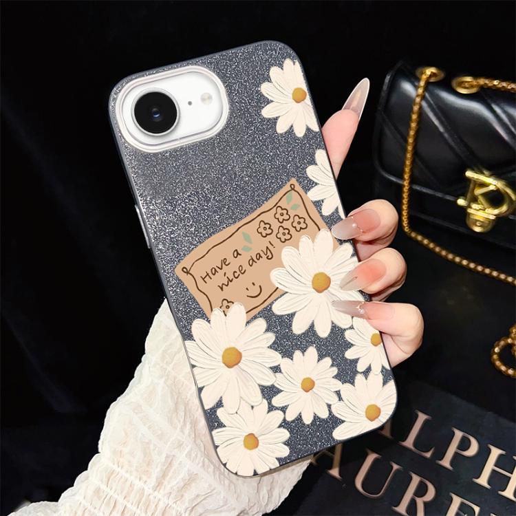 For iPhone 17e / 16e Chrysanthemum Pattern IMD Glitter PC Hybrid TPU Phone Case(Black)
For iPhone 17e / 16e Chrysanthemum Pattern IMD Glitter PC Hybrid TPU Phone Case(Black)