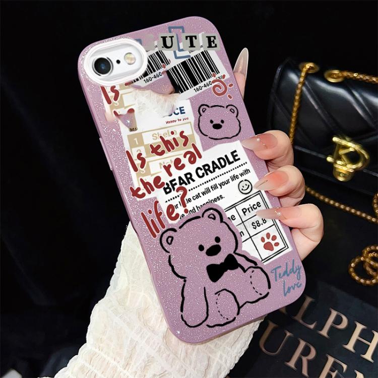 For iPhone 6 Plus / 6s Plus Newspaper Bear Pattern IMD Glitter PC Hybrid TPU Phone Case(Purple)
For iPhone 6 Plus / 6s Plus Newspaper Bear Pattern IMD Glitter PC Hybrid TPU Phone Case(Purple)