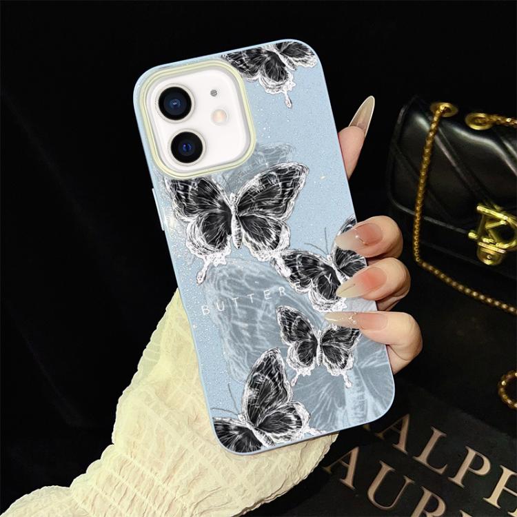 For iPhone 11 Sketch Butterflies Pattern IMD Glitter PC Hybrid TPU Phone Case(Blue)
For iPhone 11 Sketch Butterflies Pattern IMD Glitter PC Hybrid TPU Phone Case(Blue)
