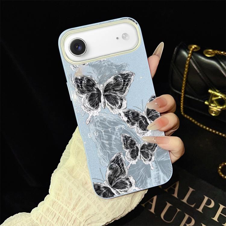 For iPhone Air Sketch Butterflies Pattern IMD Glitter PC Hybrid TPU Phone Case(Blue)
For iPhone Air Sketch Butterflies Pattern IMD Glitter PC Hybrid TPU Phone Case(Blue)
