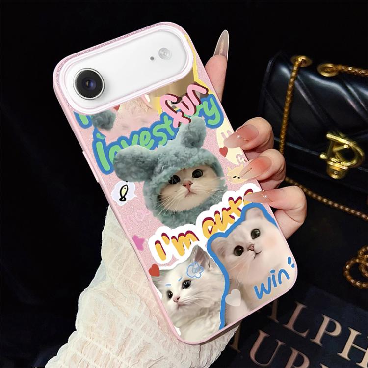 For iPhone Air Cats Pattern IMD Glitter PC Hybrid TPU Phone Case(Pink)
For iPhone Air Cats Pattern IMD Glitter PC Hybrid TPU Phone Case(Pink)