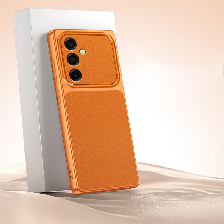 For Galaxy A57 5G Lambskin Series Skin Feel Shockproof Phone Case(Orange)
For Galaxy A57 5G Lambskin Series Skin Feel Shockproof Phone Case(Orange)