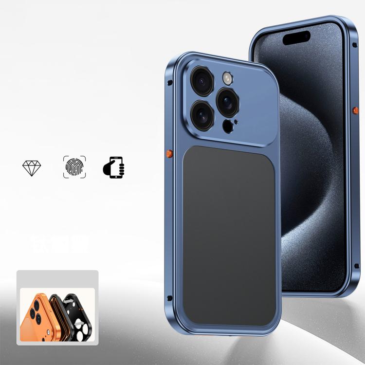 For iPhone 15 Pro Cooling Spring Buckle Metal Frame Phone Case(Ttanium Blue)
For iPhone 15 Pro Cooling Spring Buckle Metal Frame Phone Case(Ttanium Blue)