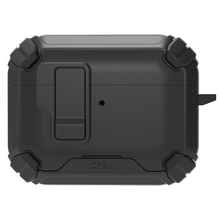 For AirPods Pro 3 LeReach Mega Series Armor Edition Wireless Earphone Case with Holder(Black)
For AirPods Pro 3 LeReach Mega Series Armor Edition Wireless Earphone Case with Holder(Black)