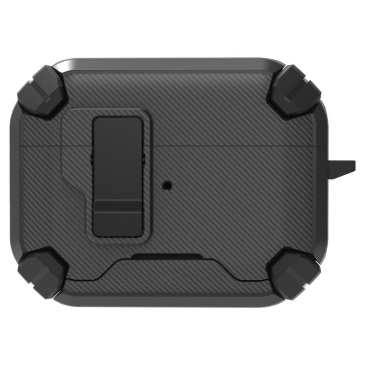 For AirPods Pro 3 LeReach Mega Series Fiber Armor Edition Wireless Earphone Case with Holder(Black)
For AirPods Pro 3 LeReach Mega Series Fiber Armor Edition Wireless Earphone Case with Holder(Black)