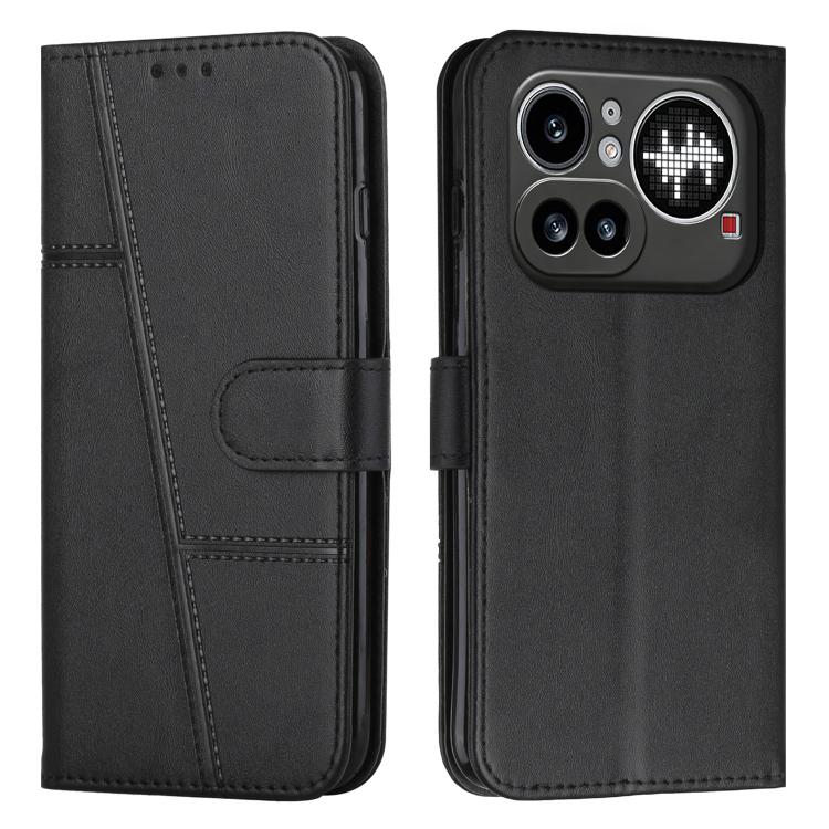 For Nothing Phone 4a Pro Stitching Calf Texture Buckle Leather Phone Case(Black)
For Nothing Phone 4a Pro Stitching Calf Texture Buckle Leather Phone Case(Black)