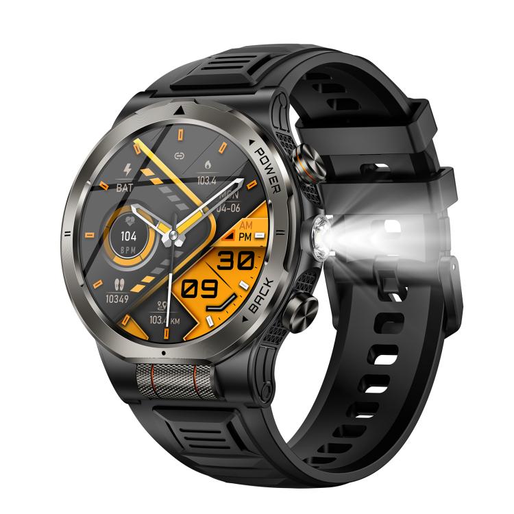 KT91 1.43 inch AMOLED Sports Smart Watch with Flashlight, Support Health Monitoring(Black)
KT91 1.43 inch AMOLED Sports Smart Watch with Flashlight, Support Health Monitoring(Black)