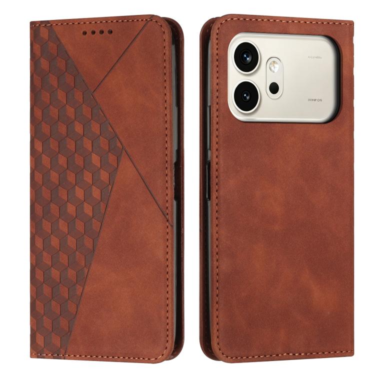For Honor 600 / 600 Pro Global Diamond Splicing Skin Feel Magnetic Leather Phone Case(Brown)
For Honor 600 / 600 Pro Global Diamond Splicing Skin Feel Magnetic Leather Phone Case(Brown)