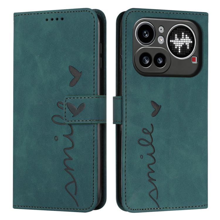 For Nothing Phone 4a Pro Skin Feel Heart Embossed Leather Phone Case with Long Lanyard(Green)
For Nothing Phone 4a Pro Skin Feel Heart Embossed Leather Phone Case with Long Lanyard(Green)