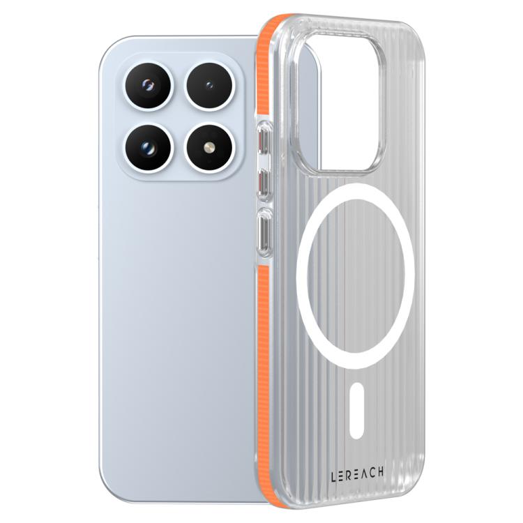 For Xiaomi 17 LeReach TOC Icicle Series Ice Mist Double-Sided Non-Slip Magnetic Phone Case(Orange)
For Xiaomi 17 LeReach TOC Icicle Series Ice Mist Double-Sided Non-Slip Magnetic Phone Case(Orange)