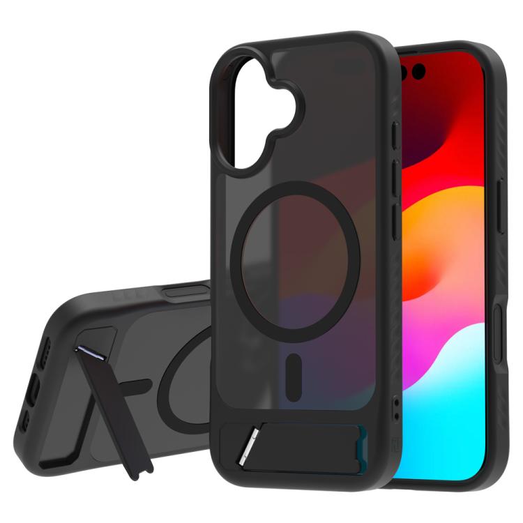 For iPhone 17 LeReach Le-Chic Series Integrated Hidden Kickstand Magnetic Phone Case(Black)
For iPhone 17 LeReach Le-Chic Series Integrated Hidden Kickstand Magnetic Phone Case(Black)