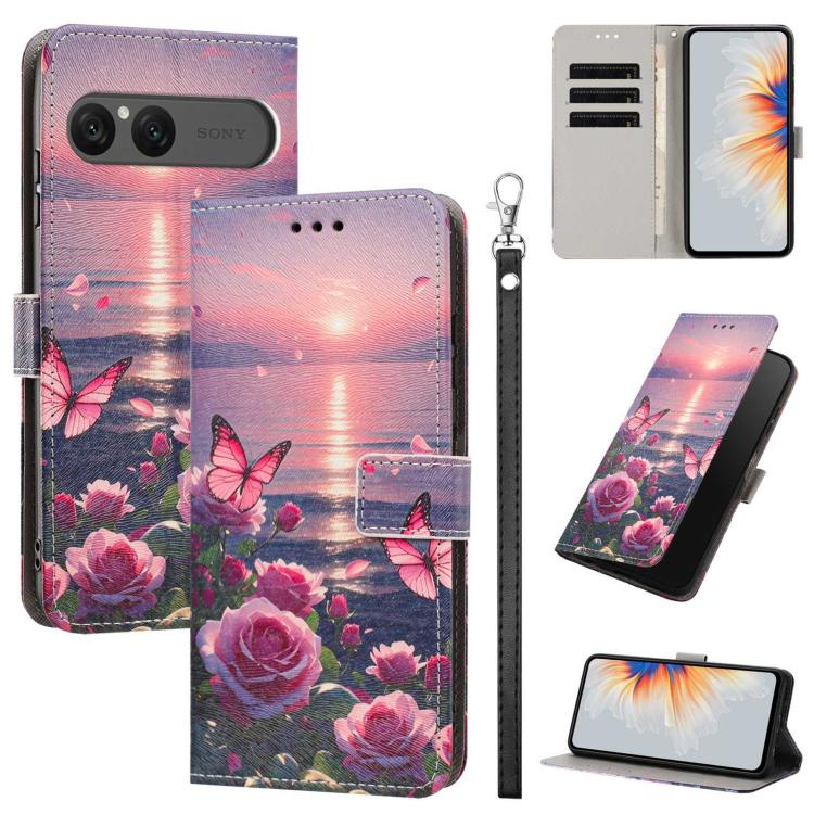 For Sony Xperia 10 VII Painted Pattern Vegan Leather Phone Case with Strap(Rose Butterfly)
For Sony Xperia 10 VII Painted Pattern Vegan Leather Phone Case with Strap(Rose Butterfly)