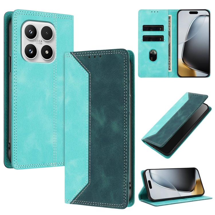 For Xiaomi 17 Skin Feel Two-tone RFID Blocking Vegan Leather Phone Case(Dark Green)
For Xiaomi 17 Skin Feel Two-tone RFID Blocking Vegan Leather Phone Case(Dark Green)