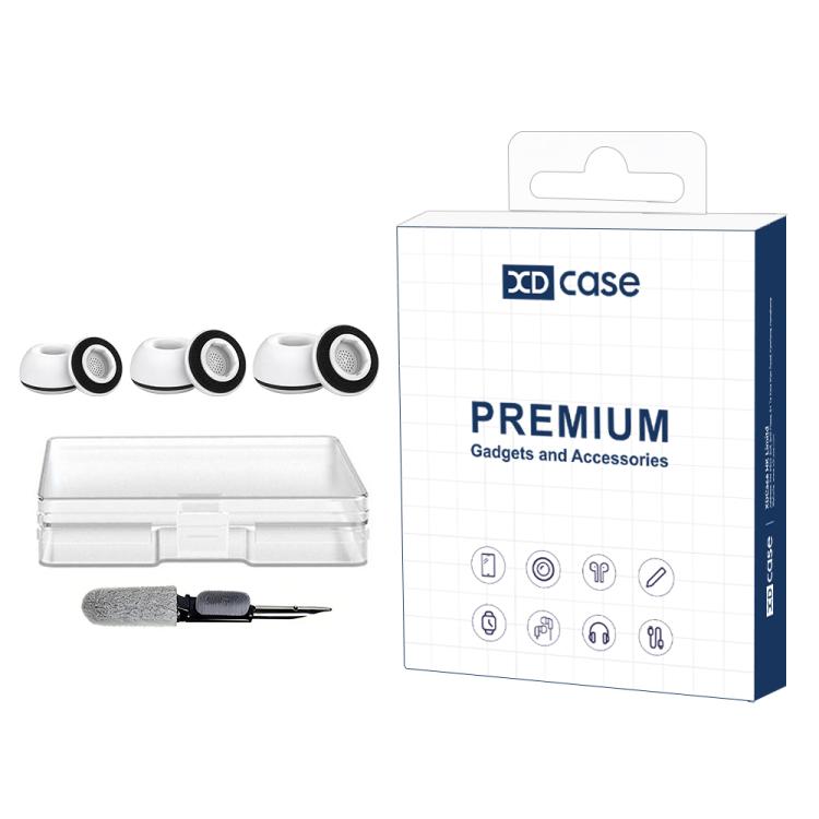 For AirPods Pro 3 XDcase 3 Pairs Replacement Silicone Sponge Ear Tips Kit, S/M/L Size, Cleaning Brush Color Random(White Black)
For AirPods Pro 3 XDcase 3 Pairs Replacement Silicone Sponge Ear Tips Kit, S/M/L Size, Cleaning Brush Color Random(White Black)