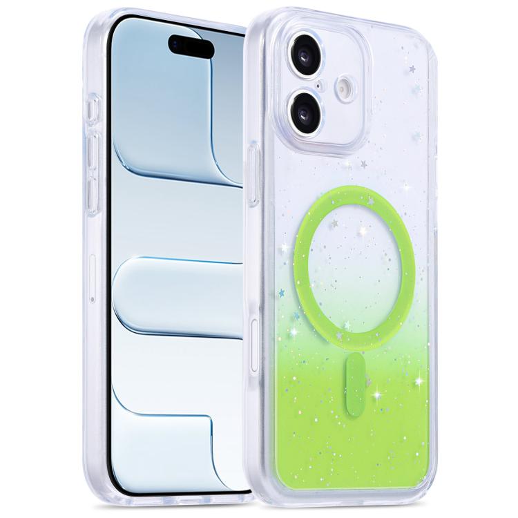 For iPhone 17 Precise Hole Shockproof Gradient Epoxy Magnetic Phone Case(Green)
For iPhone 17 Precise Hole Shockproof Gradient Epoxy Magnetic Phone Case(Green)