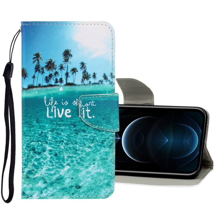 For iPhone 12 Pro Max 3D Colored Drawing Horizontal Flip PU Leather Case with Holder & Card Slots & Wallet(Coconut Tree)
For iPhone 12 Pro Max 3D Colored Drawing Horizontal Flip PU Leather Case with Holder & Card Slots & Wallet(Coconut Tree)