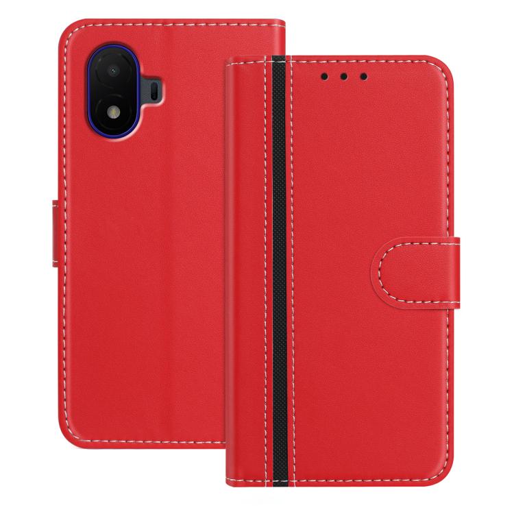 For TCL K70 SE Color Block Card Slots Vegan Leather Phone Case(Red)
For TCL K70 SE Color Block Card Slots Vegan Leather Phone Case(Red)