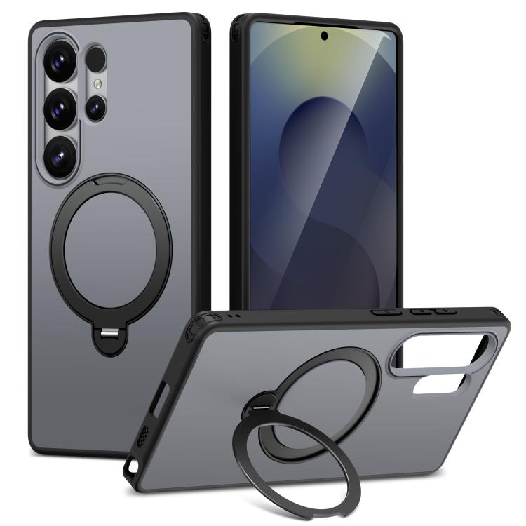 For Galaxy S24 Ultra 5G Rotating Holder TPU + PC Magnetic Shockproof Phone Case(Black)
For Galaxy S24 Ultra 5G Rotating Holder TPU + PC Magnetic Shockproof Phone Case(Black)