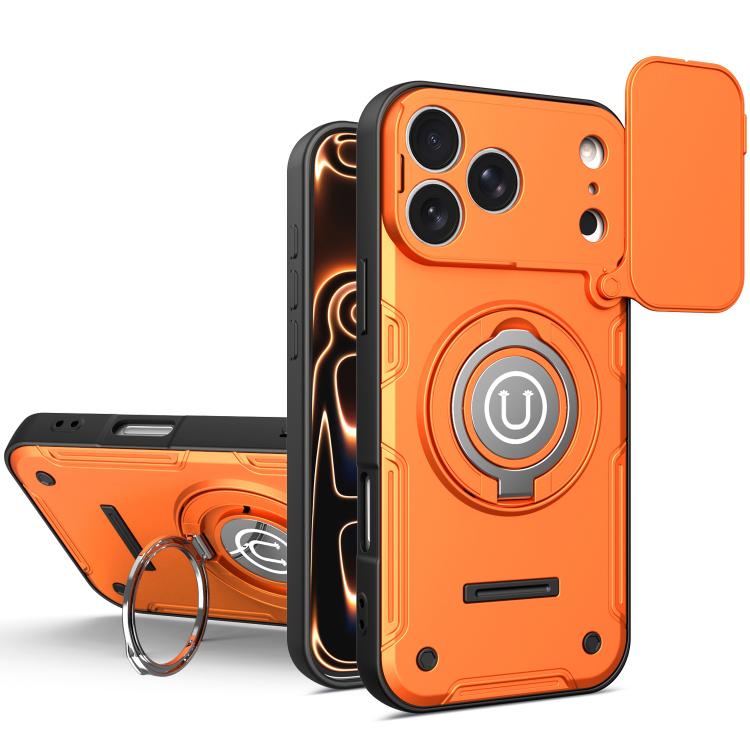 For iPhone 17 Pro Max Sliding Camshield Holder Magnetic Phone Case(Orange)
For iPhone 17 Pro Max Sliding Camshield Holder Magnetic Phone Case(Orange)