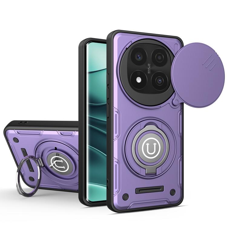 For Redmi Note 14 Pro+ 5G Sliding Camshield Holder Magnetic Phone Case(Purple)
For Redmi Note 14 Pro+ 5G Sliding Camshield Holder Magnetic Phone Case(Purple)